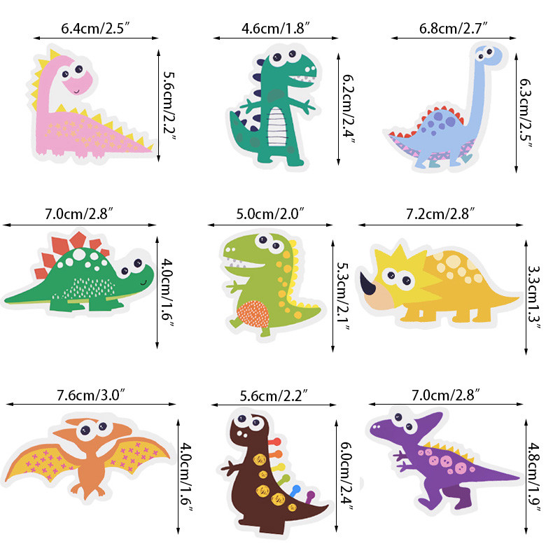 9 komada sretan rođendan Tema dinosaura Kartonski vrhovi za kolače sa štapićima Baby Shower Događaj Dino party dekoracije Prekrivači za torte