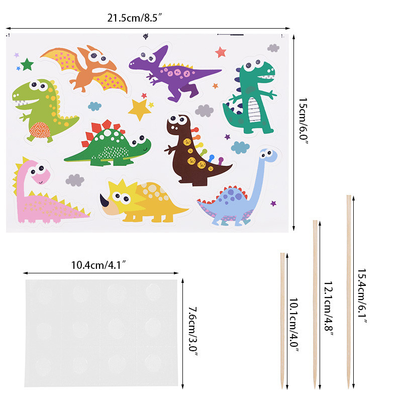 9 komada sretan rođendan Tema dinosaura Kartonski vrhovi za kolače sa štapićima Baby Shower Događaj Dino party dekoracije Prekrivači za torte