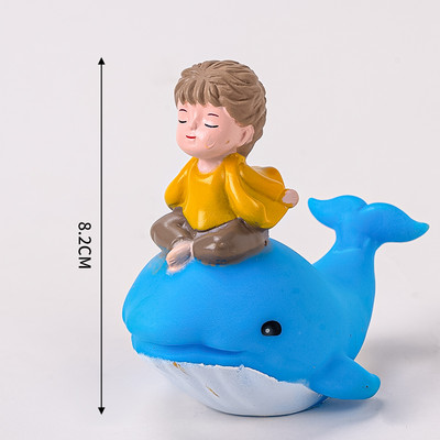 Kék bálna fiú lány születésnapi torta felső pár esküvői buli desszert cupcake flitteres sellő farok kagyló sütési kellékek Decorati