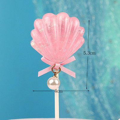 Kék bálna fiú lány születésnapi torta felső pár esküvői buli desszert cupcake flitteres sellő farok kagyló sütési kellékek Decorati