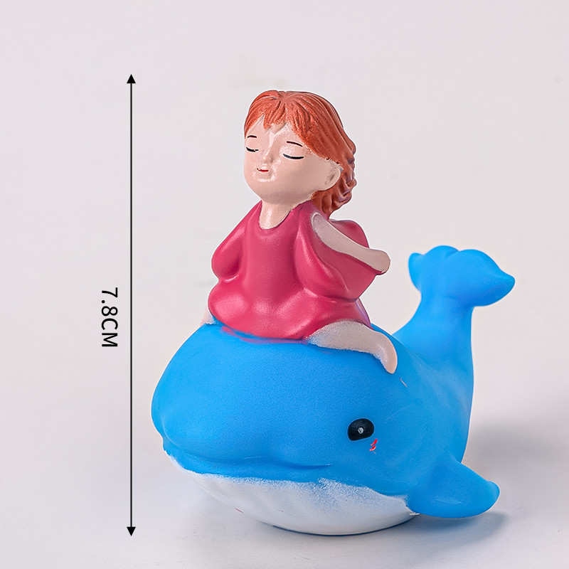 Kék bálna fiú lány születésnapi torta felső pár esküvői buli desszert cupcake flitteres sellő farok kagyló sütési kellékek Decorati