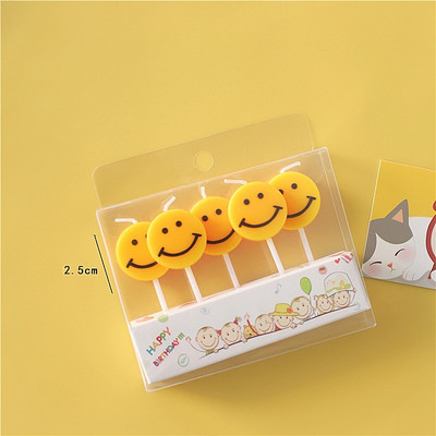 5 buc Lumânare Zâmbet Tort Aniversare Lumânări Baby Shower Nunta Cupcake Topper