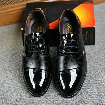 лачени обувки odile мъжки класически оксфордски обувки за мъже черни кафяви сватбени обувки мъжки офис мъжки обувки herenschoe 789