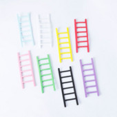 6db Rajzfilm létra esküvői cupcake topper mini egyszínű létra születésnapi tortadíszekhez babazuhany