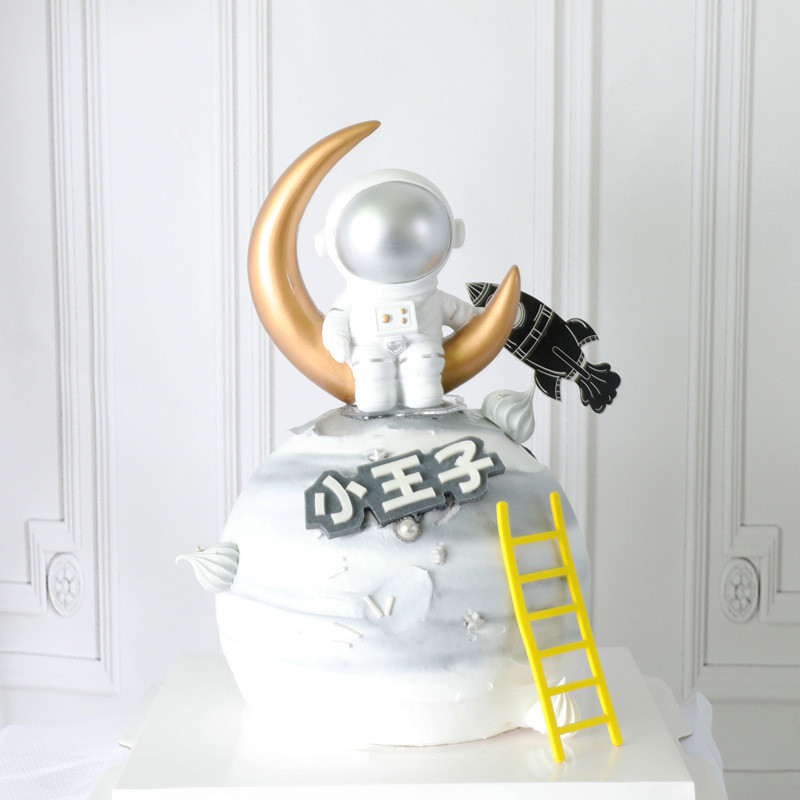 6db Rajzfilm létra esküvői cupcake topper mini egyszínű létra születésnapi tortadíszekhez babazuhany