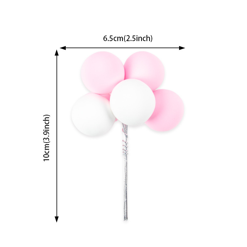 1 komplekts, krāsains bumbiņu komplekts, māla kūkas virsma, kūkas pildspalva, karoga dzimšanas dienas ballītes piederumi, bērnu dušas kāzu deserta noformējums