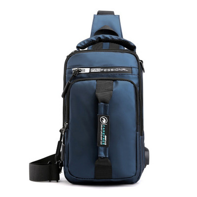 Meeste Sling seljakott Cross Body õlakott rinnakorvi vargusevastane reisimootorrattasõitja veekindlad Oxfordi meeste käekotid