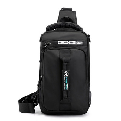 Meeste Sling seljakott Cross Body õlakott rinnakorvi vargusevastane reisimootorrattasõitja veekindlad Oxfordi meeste käekotid