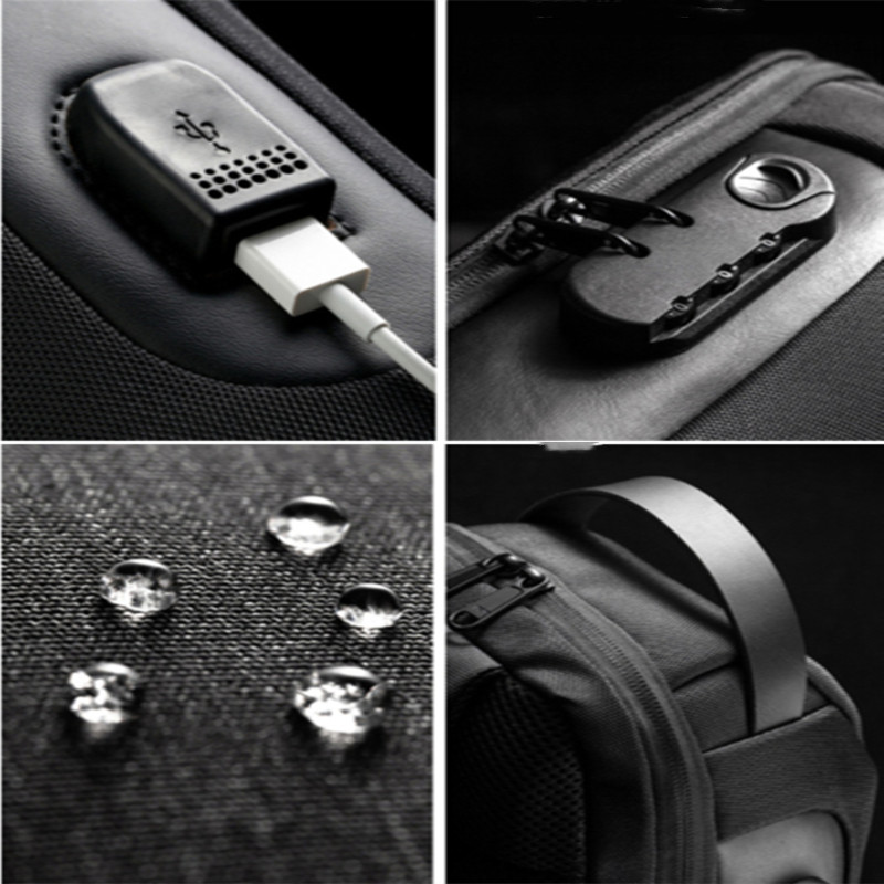 Meeste Sling seljakott Cross Body õlakott rinnakorvi vargusevastane reisimootorrattasõitja veekindlad Oxfordi meeste käekotid