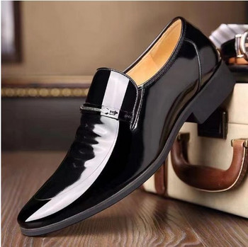 Нови пролетни/есенни мокасини за мъже Сватбени обувки Лачени мъжки луксозни обувки Ежедневни бизнес мъжки обувки