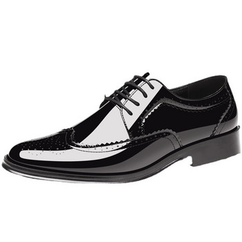 Мъжки класически ретро обувки Brogue Мъжки кожени рокли с връзки Бизнес офис обувки Мъжки обувки Оксфорд размери 38-47