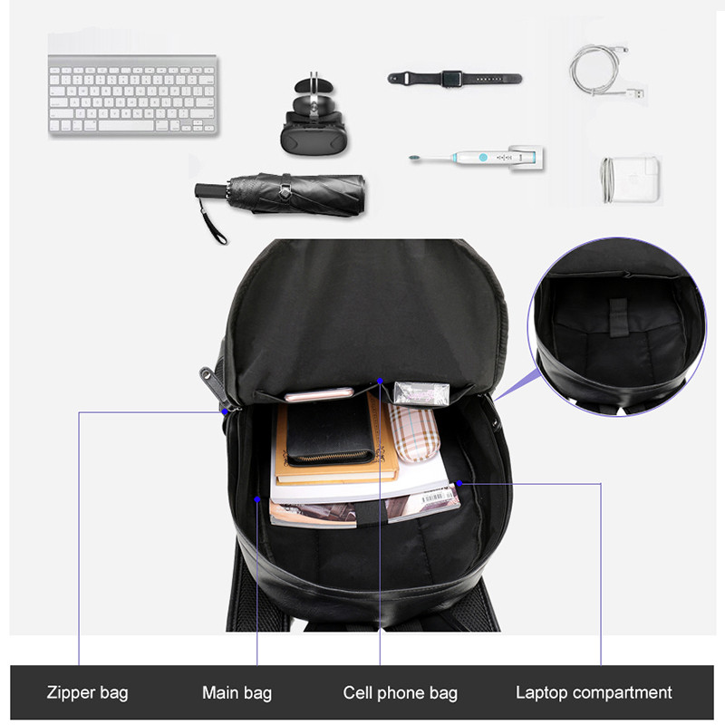 VORMOR brändi meeste seljakott nahast kooli seljakott Moodne veekindel reisikott vabaaja nahast raamatukott meestele