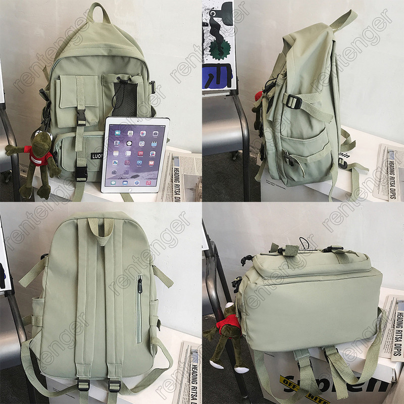 Női fiú nejlon hátizsák utazási hálós női diák egyetemi iskolatáska férfi lány menő laptop hátizsák férfi divatos könyves táskák női