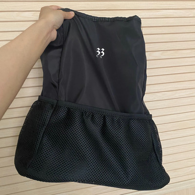 CTRLLOCK Techwear Normcore pelēka neilona viegla, liela ietilpības tīkla mugursoma sievietēm ar aukliņu kabatas skolas soma