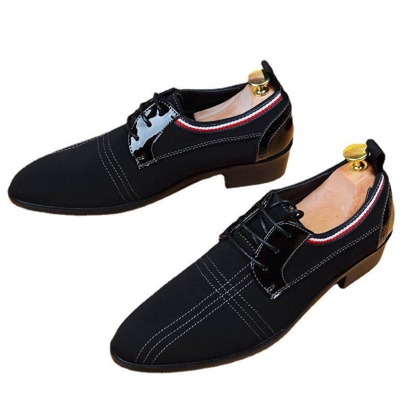 Pantofi ascuțiți pentru bărbați, pantofi casual britanici respirabili, pentru bărbați, pantofi de afaceri, încălțăminte formală