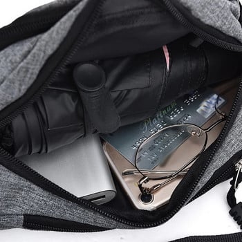 Модна мъжка, дамска чанта за кръста Ежедневна чанта за чанта за колан Голяма чанта за колан за телефон Платнена външна чанта за телефон за пътуване Чанти за ханш