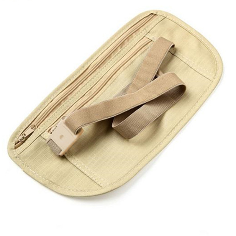 Νέα 1PC Invisible Waist Packs Τσάντα μέσης για Passport Money Belt Bag κρυφή ασφάλεια Πορτοφόλι Casual Bag for Men Women 40#