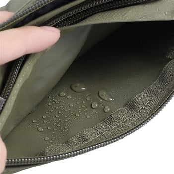 Ανδρικά Γυναικεία Nylon 4 τσέπες Αδιάβροχα πακέτα μέσης Μόδα Αντρική ανθεκτική στη φθορά Μαύρη Fanny Pack Messenger Τσάντα ώμου