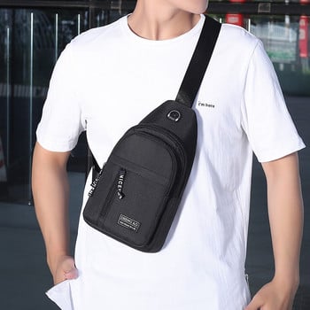 Τσάντα στήθους μέσης Μικρό καμβά στήθος για άνδρες Γυναικείες τσάντες χιαστί Hip hop Streetwear Τσάντα Fanny Pack Μίνι ζώνη πολλαπλών χρήσεων