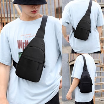 Чанти за гърди Мъжки чанти за през рамо Раница за гърди с USB зареждане Слушалки Отвор за кабел Раница Дамска чанта Messenger Златен модел