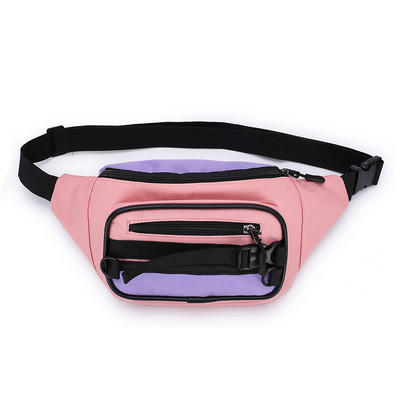 Deréktáska Női Fanny Pack Derékcsomagok Szabadidő Vászon Bum csomag Banán Messenger Táskák Új cipzáras Hip Hop Bag vállcsomag