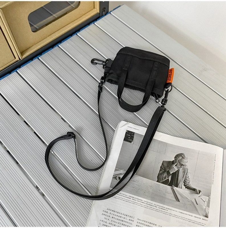 Retro válltáskák Férfi Nylon cipzáras futótáska Női Kis szabadtéri utazási kempingtáskák Vintage alkalmi érme pénztárca