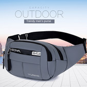 Geantă de talie în aer liber Geantă de talie impermeabilă pentru alergare, jogging, curea, husă, cu fermoar, geantă pentru telefon mobil, geantă pentru piept din pânză Oxford