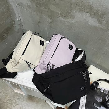 Унисекс найлонови чанти за кръста Улична хип-хоп чанта за колан Пакет за телефон Нова чанта за гърдите с голям капацитет Чанти за рамо Модни тенденции Пакети за кръста
