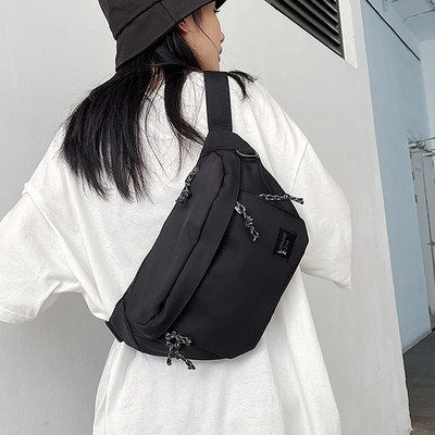 Unisex Nylon τσάντες μέσης Street Hip hop τσάντα για τη μέση Τηλεφωνικό πακέτο Νέα τσάντα στήθους υψηλής χωρητικότητας Τσάντες ώμου Fashion trend Πακέτα μέσης