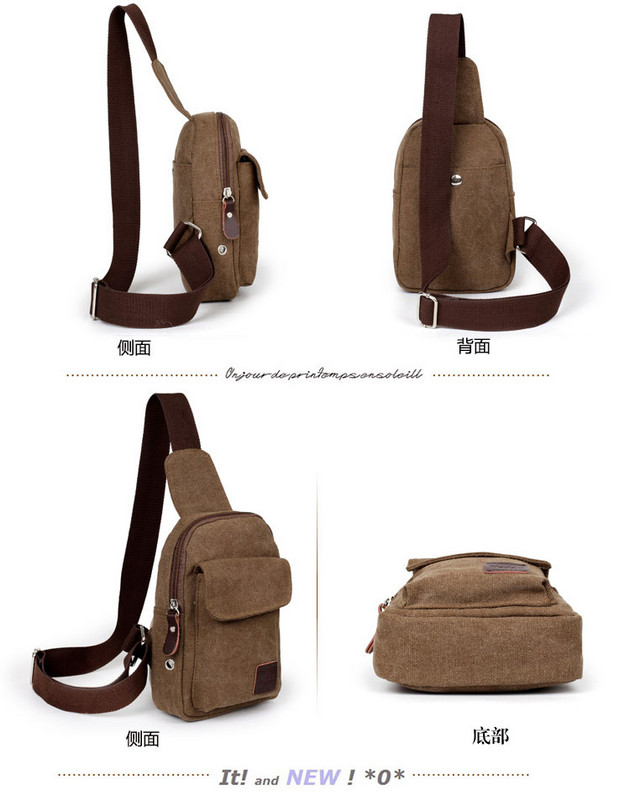 Unisex audekla jostasvietas komplekti vīriešiem ceļojumu soma ar lādēm, ikdienas somas, kas piemērotas ķermenim, āra audekla soma, plecu soma