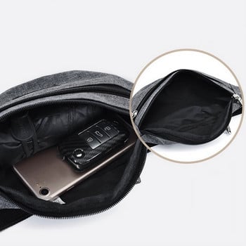 Чанта за кръста Мъжка и дамска модна ежедневна спортна раница с голям капацитет Външна едноцветна чанта за гърдите Чанта за колан Чанта за рамо