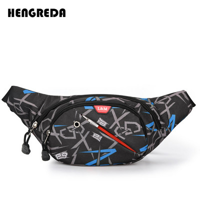Hengreda 2018 Fanny Pack deréktáska, zseb zseb férfi alkalmi utazási övtáska kerékpár női divatos nylon vízálló kereszttáskák