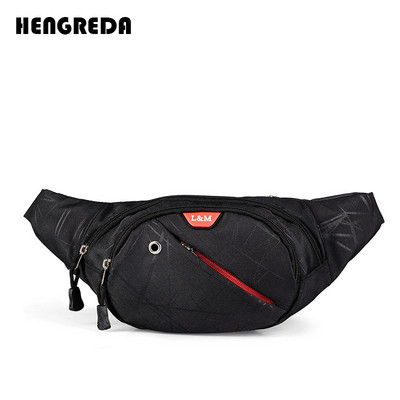 Hengreda 2018 Fanny Pack deréktáska, zseb zseb férfi alkalmi utazási övtáska kerékpár női divatos nylon vízálló kereszttáskák