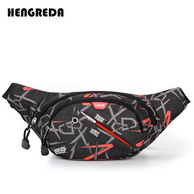 Hengreda 2018 Fanny Pack deréktáska, zseb zseb férfi alkalmi utazási övtáska kerékpár női divatos nylon vízálló kereszttáskák