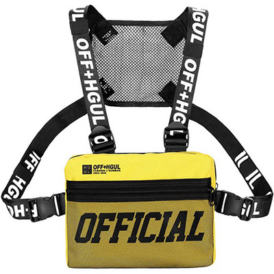 2022. gada modes ielas apģērbs vīriešu hiphopa krūšu soma, taktiska, divu siksnu krūšu soma, moderna stila taisnstūra lādes komplekts