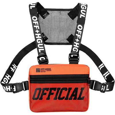 2022. gada modes ielas apģērbs vīriešu hiphopa krūšu soma, taktiska, divu siksnu krūšu soma, moderna stila taisnstūra lādes komplekts