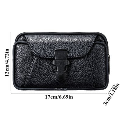 Geantă vintage din piele PU, unisex, centură sport, centură de șold, cu buclă, portofel, bărbați, femei, suport pentru telefon, posetă ușor de transportat.