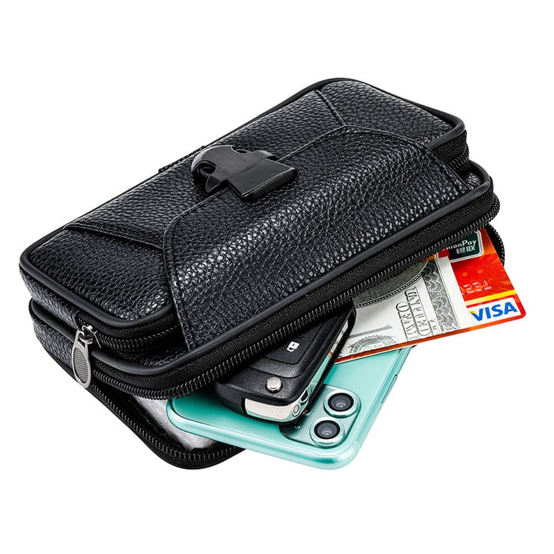 Geantă vintage din piele PU, unisex, centură sport, centură de șold, cu buclă, portofel, bărbați, femei, suport pentru telefon, posetă ușor de transportat.