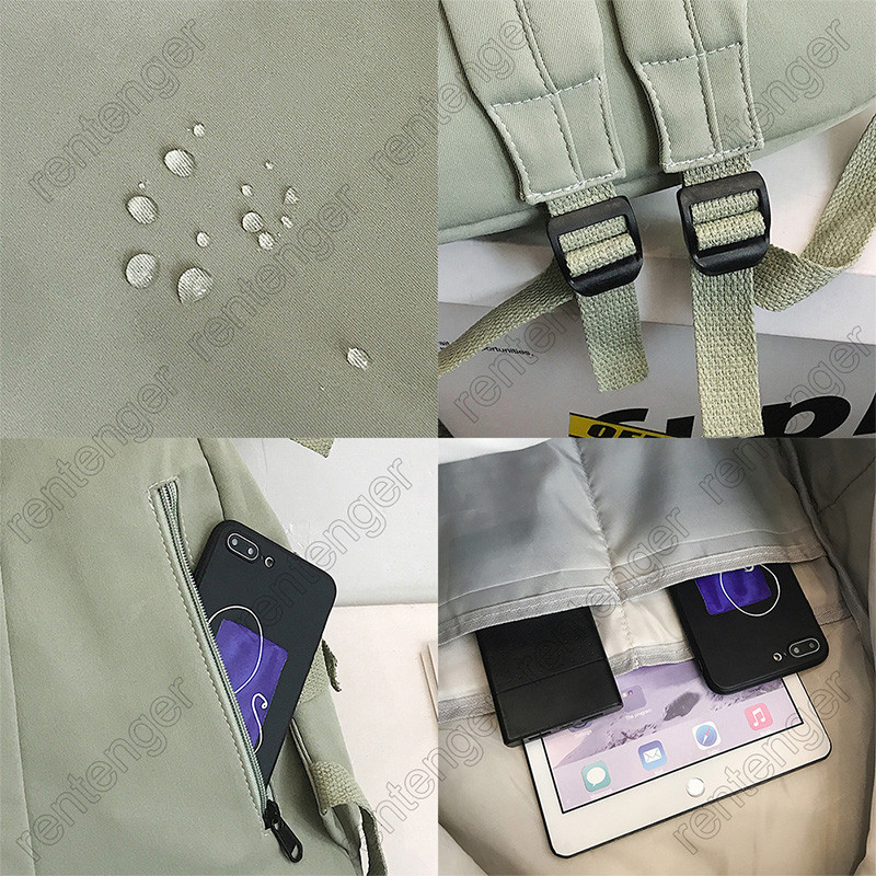 Vairāku kabatu mugursoma vīriešiem audekla ievietošanas sprādzes dizaina soma pusaudžu klēpjdatoru mugursomas Studentu koledžas skolas somas sievietēm