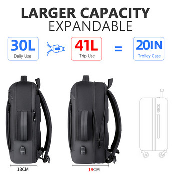 Crossten 40L Large Capacity Expandable 17\