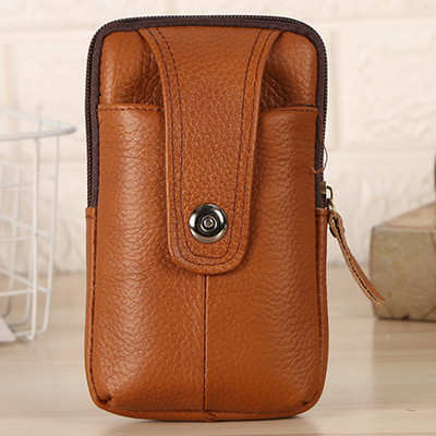 „Bisi Goro“ daugiafunkcis diržo krepšys lauko verslo piniginė Madinga karvės odos telefono kortelės juosmens krepšys vyrams „Hasp Hip Sack“