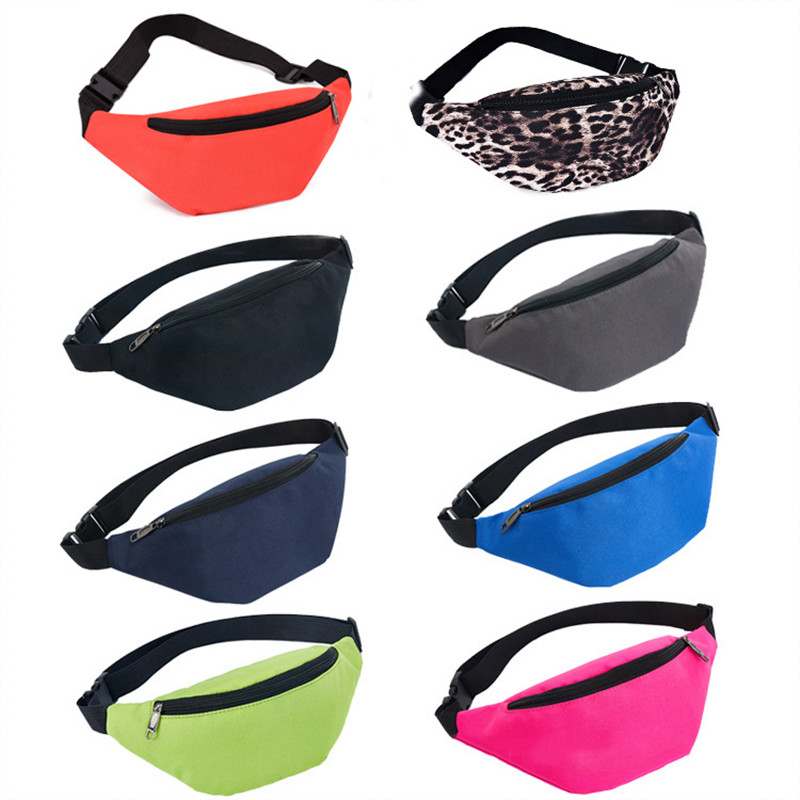 Női Férfi Deréktáska Női Dizájner vászon Fanny Pack Divat Sport Utazás Pénz Telefon Mellkas Banántáska Női övtáskák