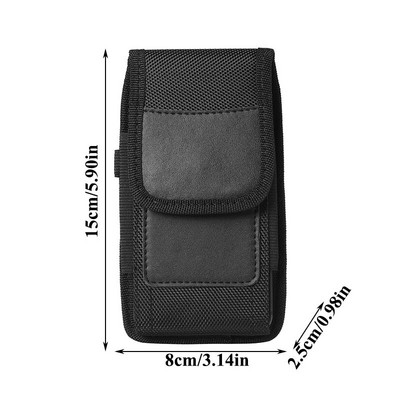 Vīriešu Oksfordas vidukļa soma Universālā bagāžas soma Mobilā telefona maciņa turētājs Jostas somas futrālis Daudzfunkcionāls vidukļa somas tālruņa vāciņš