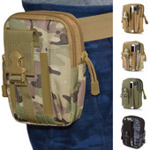 2022. gada modes vīriešu jostas soma, melna maisiņš, ūdensizturīgs militārās jostas jostas komplekts Molle neilona mobilā tālruņa maka ceļojumu rīks