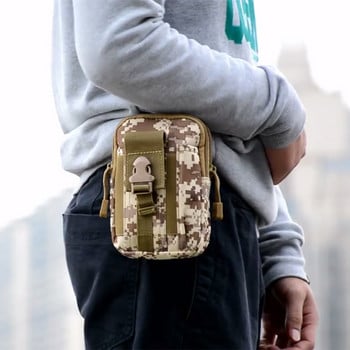 2022 модна мъжка чанта за кръста чанта за скитник черна чанта водоустойчив военен колан пакети за талията Molle найлонов портфейл за мобилен телефон Инструмент за пътуване