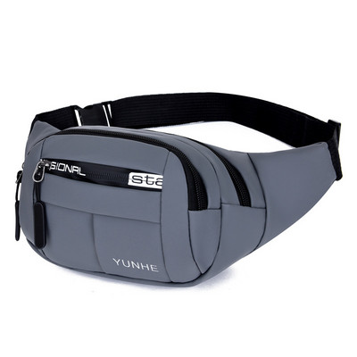 Āra vidukļa soma Ūdensnecaurlaidīga jostas soma skriešanas jostas soma ar rāvējslēdzēju Fanny Pack mobilā tālruņa soma Oksfordas auduma krūšu soma