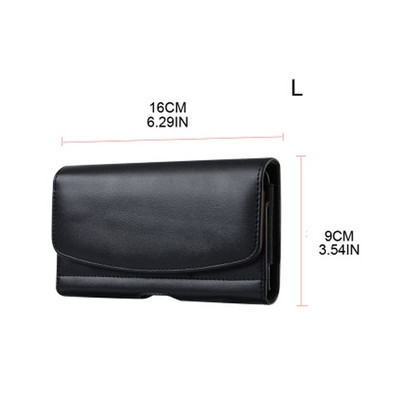 PU bőr tok férfiaknak Vízszintes hordozható telefontáska övcsipesz hitelkártyatartó tok pénztárca érme pénztárca ajándék apának