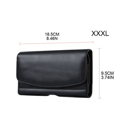 PU bőr tok férfiaknak Vízszintes hordozható telefontáska övcsipesz hitelkártyatartó tok pénztárca érme pénztárca ajándék apának