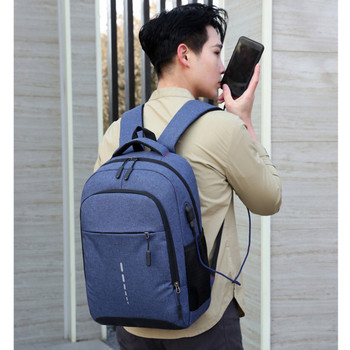Εξαιρετικά ελαφρύ ανδρικό αδιάβροχο σακίδιο πλάτης USB Τσάντα φόρτισης τσάντα πλάτης για άντρες Κομψό σακίδιο πλάτης Casual σακίδιο πλάτης
