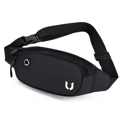 Vīriešu neilona melnas vidukļa somas Fanny Pack Boy Drop Leg Bags Gurnu jostas soma Ceļojuma soma Motocikla krustojuma soma sievietēm